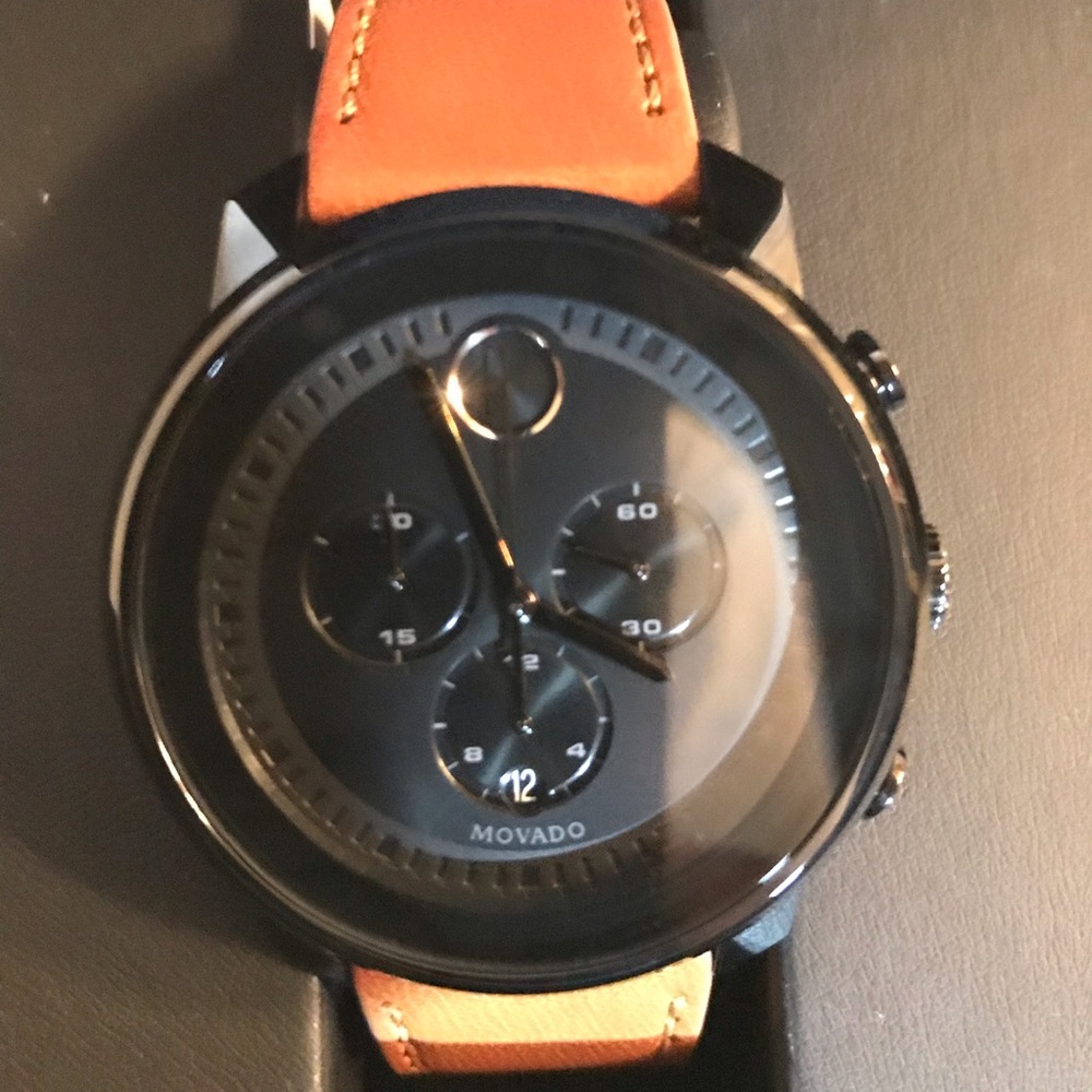 MOVADO 
BOLD Chronograph Black Dial Men's Watch